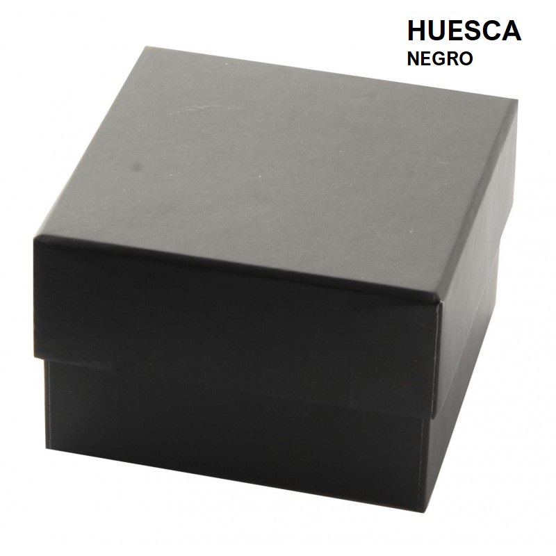 Caja HUESCA negra, universal 90x90x58 mm.
